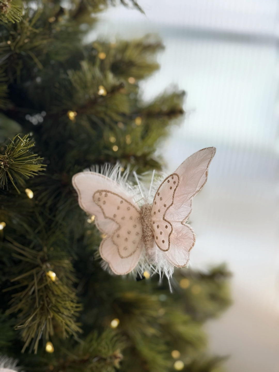 Whispering Wings Ornament Clip – Champagne (set of 3)