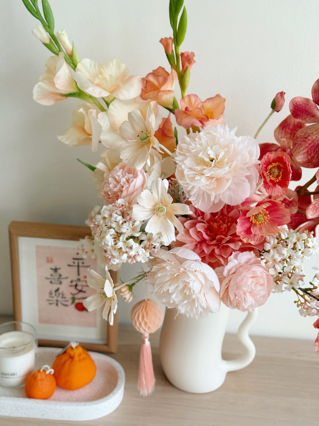 好事发生 Joyful Blessings Bloom In The Vase (1-sided)