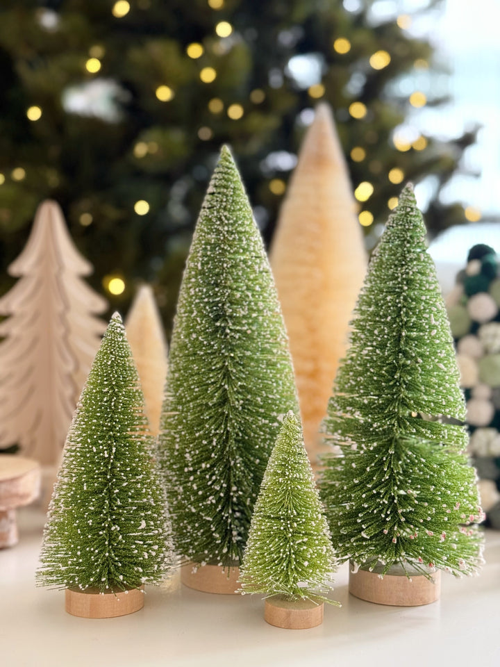 Alpine Glittery Snow Trees (set of 4)