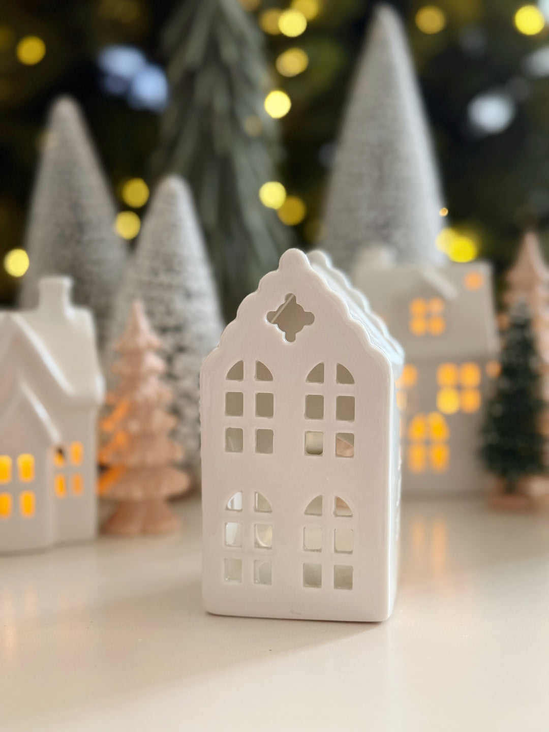 Twinkle Lane Porcelain Tealight House Collection (5 options)