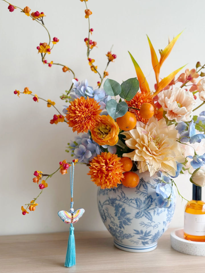 招财进宝 Golden Abundance Bloom In The Vase (1-sided)