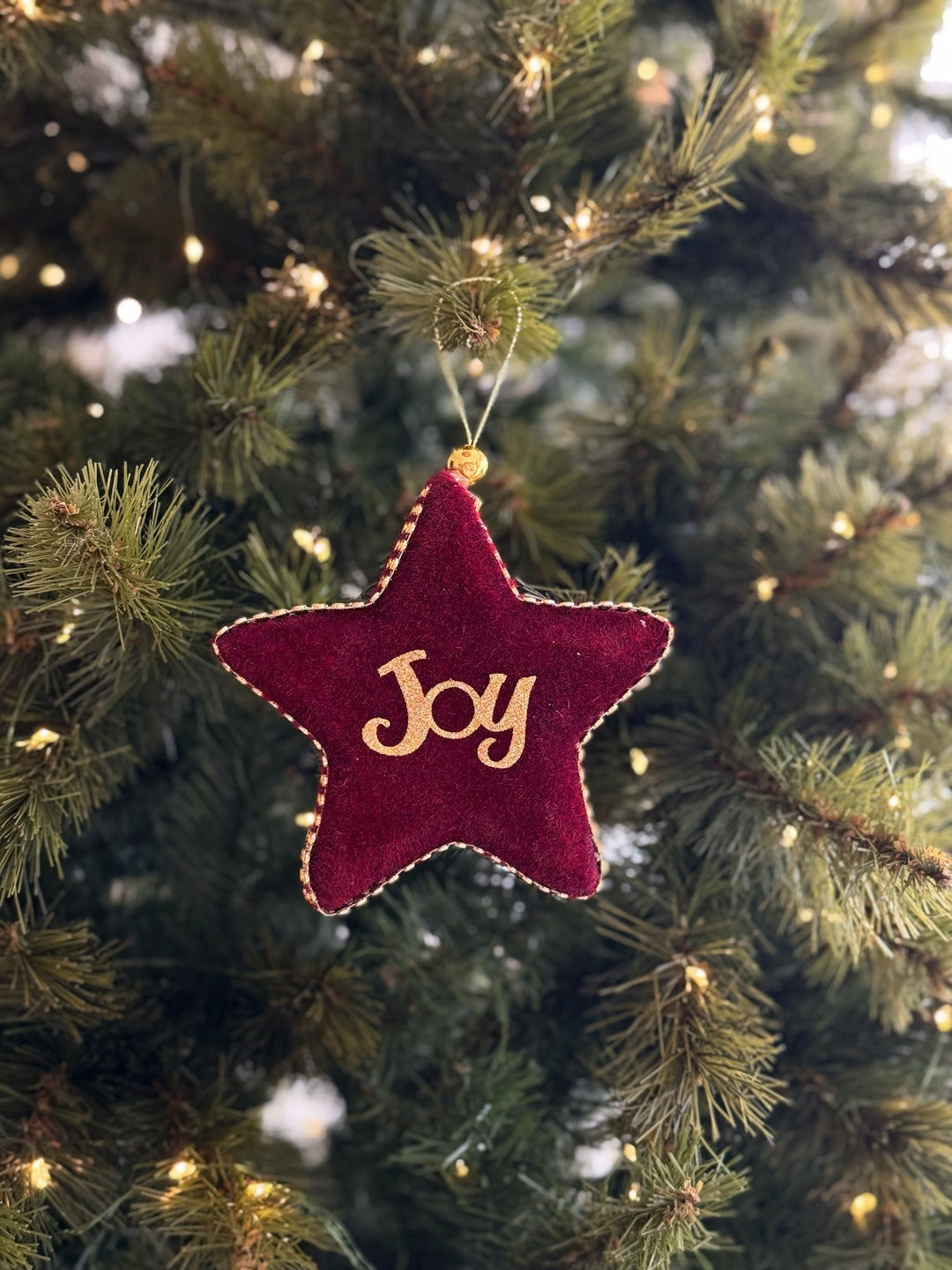 Velvet Joy Star Ornament