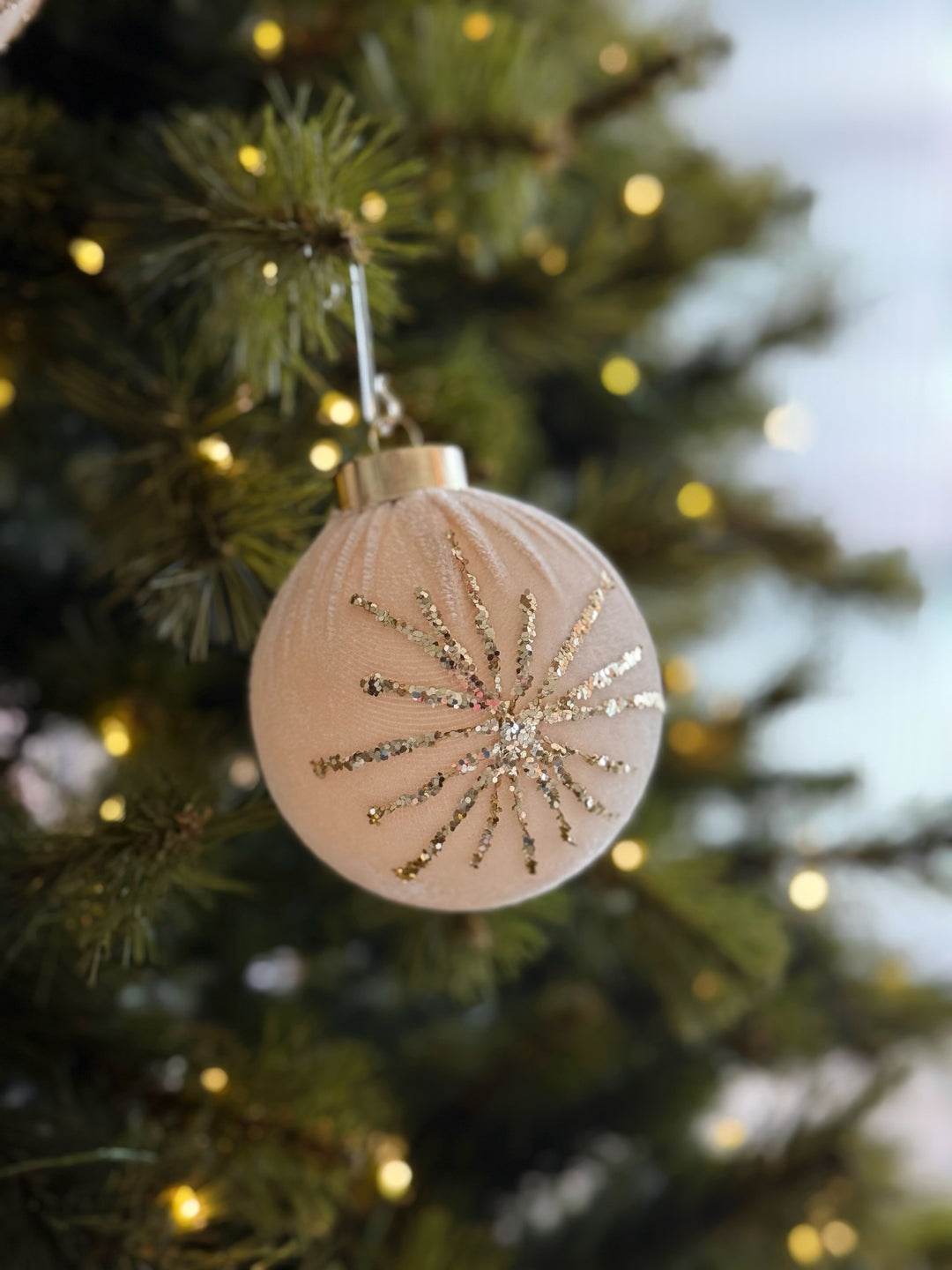 Champagne Luxe Bauble Set (Set of 4)
