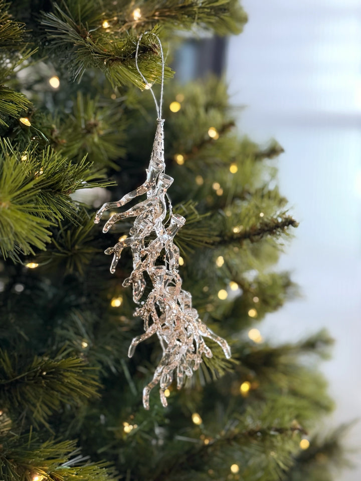 Gilded Coral Icicle Ornament (2-sizes)