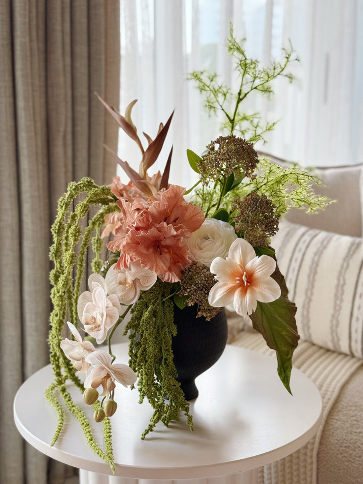 Verdant Peach Cascade In The Vase (2-sided)