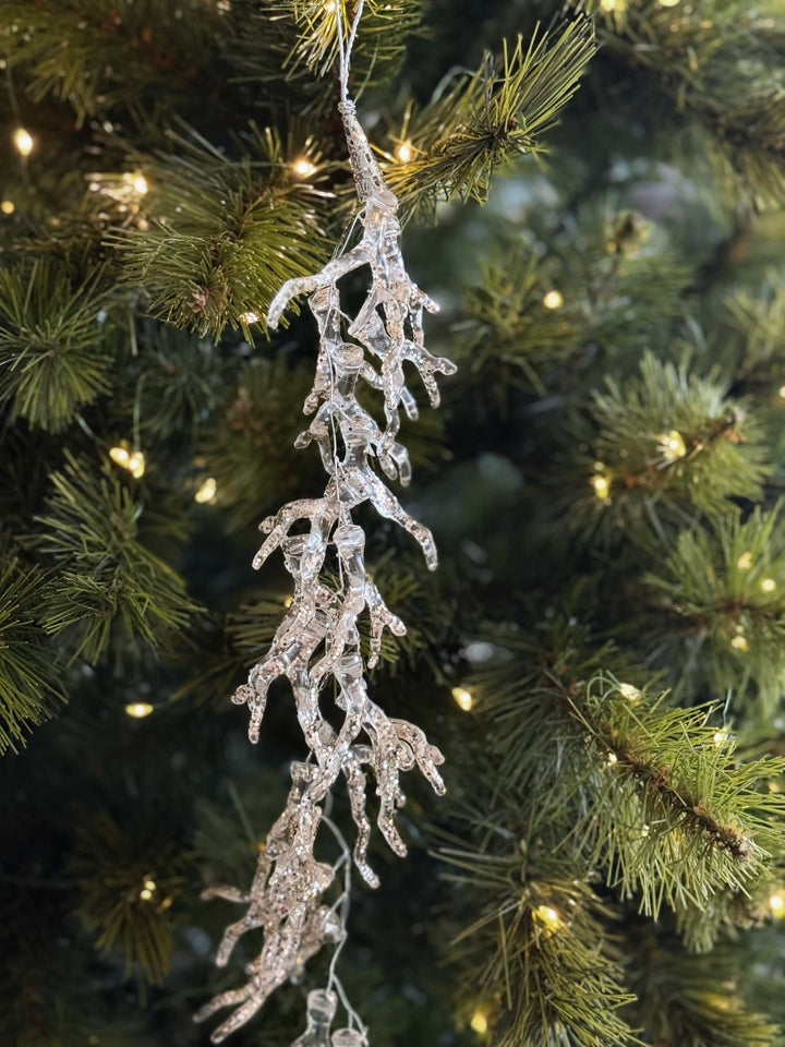 Gilded Coral Icicle Ornament