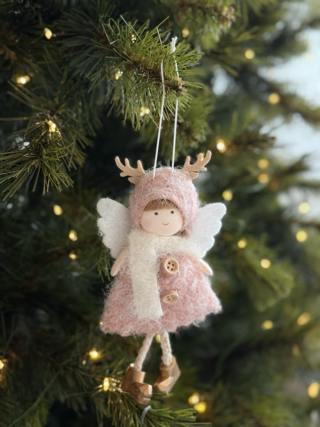 Reindeer Angel Ornament (2 colours)