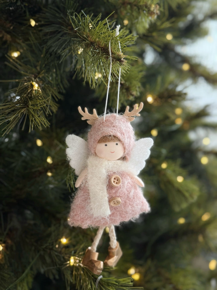 Reindeer Angel Ornament (2 colours)