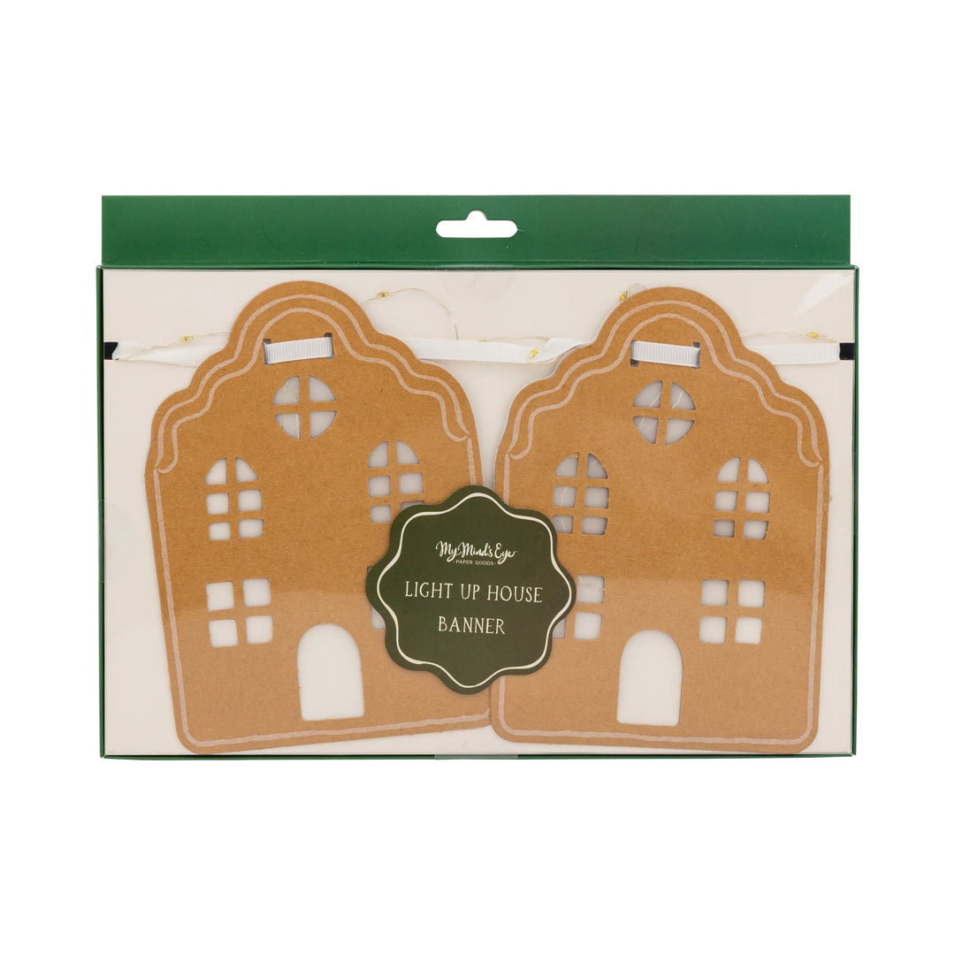 PRE-ORDER (6-8 Oct): Christmas Light Up House Banner