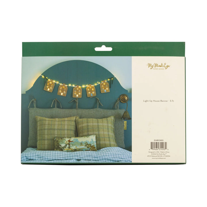 PRE-ORDER (6-8 Oct): Christmas Light Up House Banner