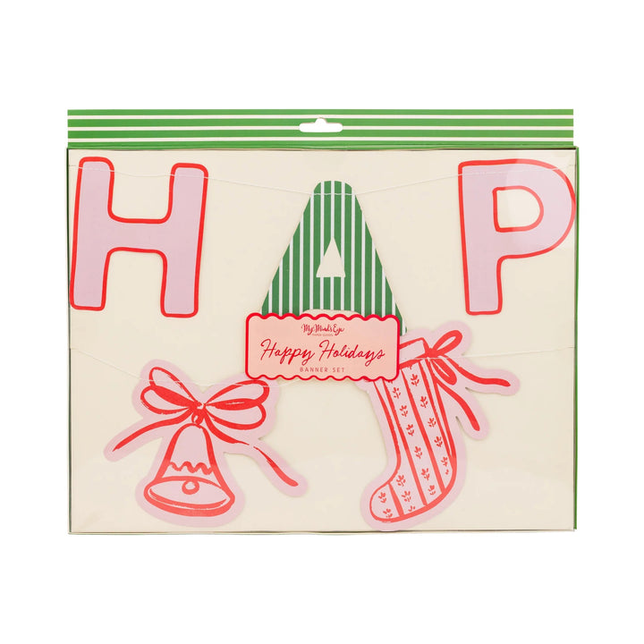 PRE-ORDER (6-8 Oct): Happy Holidays Banner Set