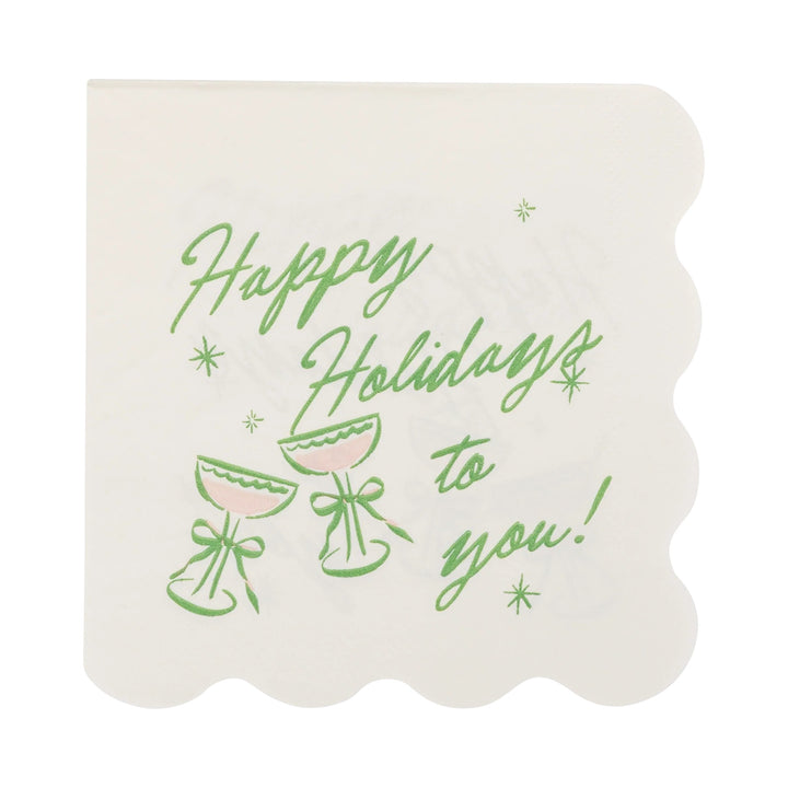PRE-ORDER (6-8 Oct): Happy Holidays Napkin Set