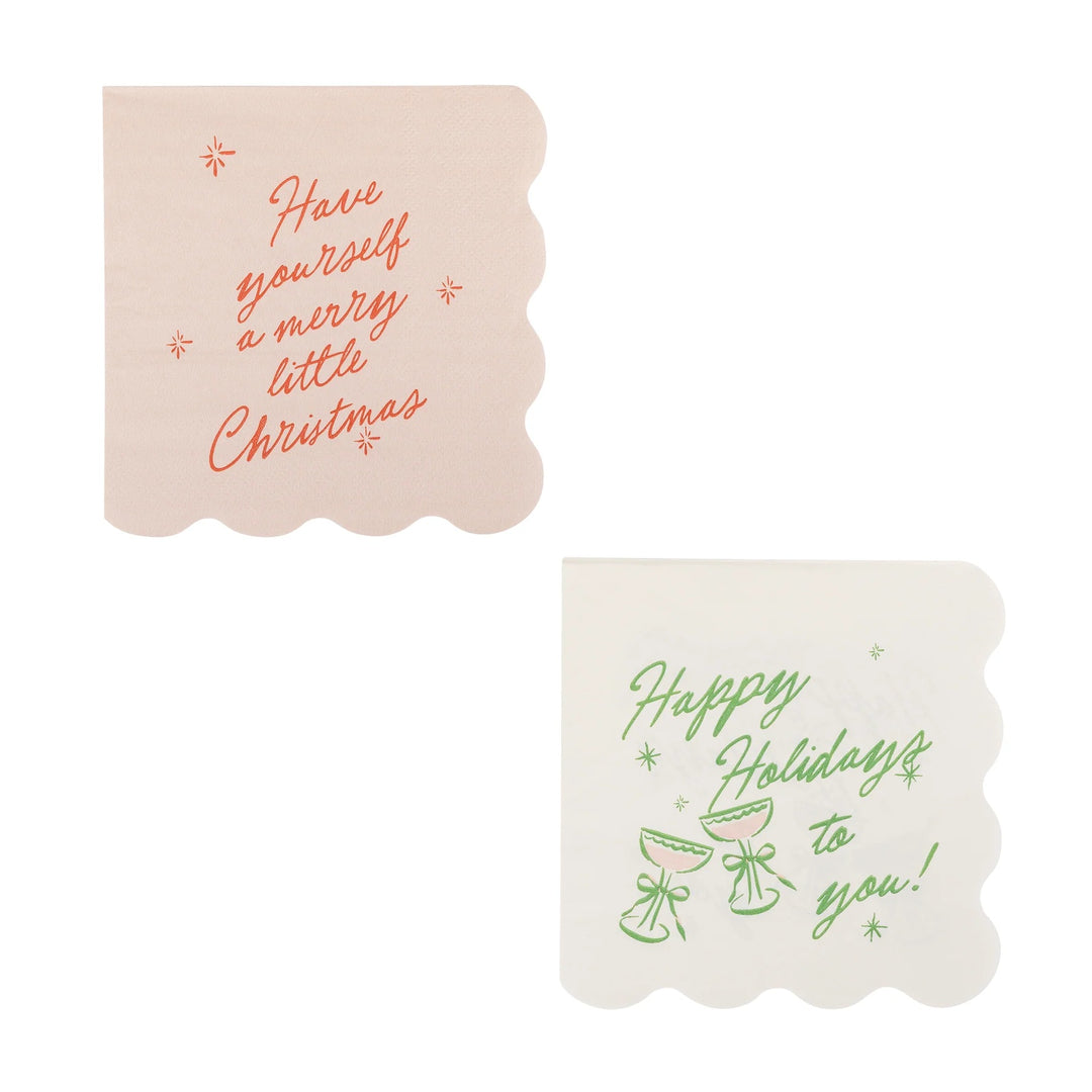 PRE-ORDER (6-8 Oct): Happy Holidays Napkin Set
