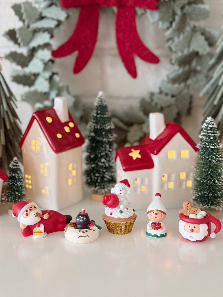 Christmas Sweet Treats Mini Figurine Set (Set of 5)