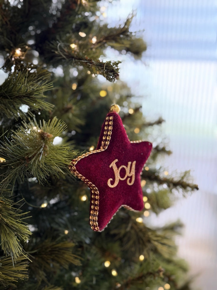 Velvet Joy Star Ornament