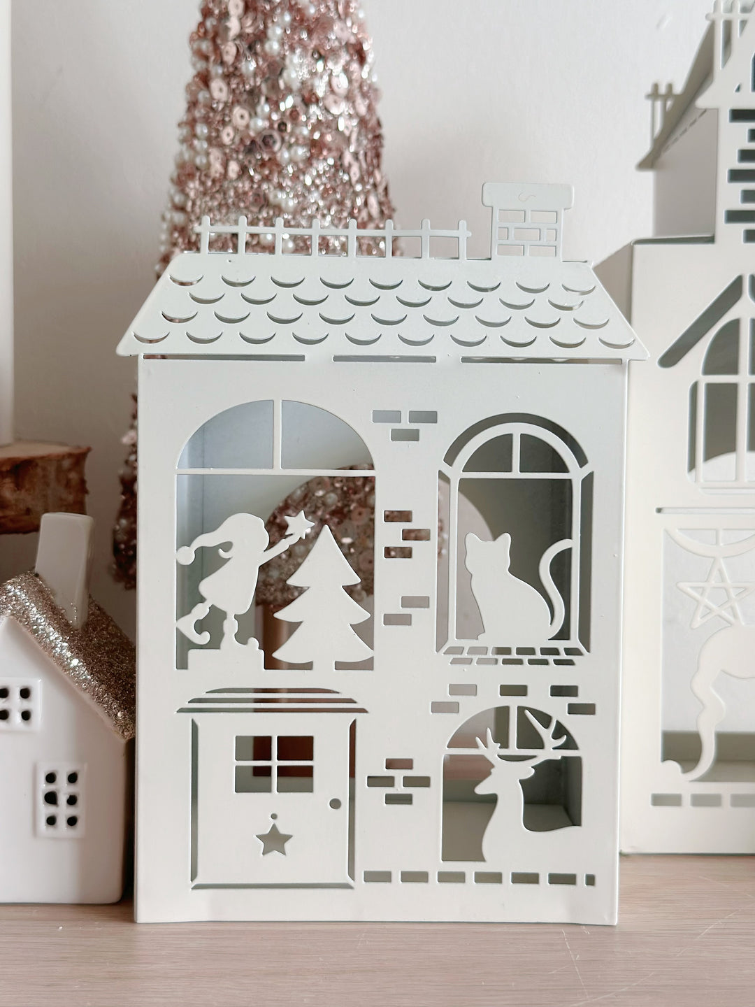 Whimsical Christmas Village Tealight Houses (4 options)