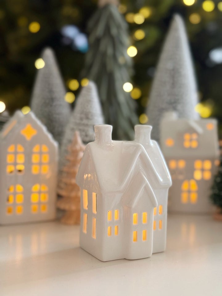 Twinkle Lane Porcelain Tealight House Collection (5 options)