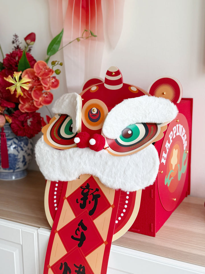 瑞狮迎福 Lion Dance Head Decor (2 Options) - 3LittlePicks