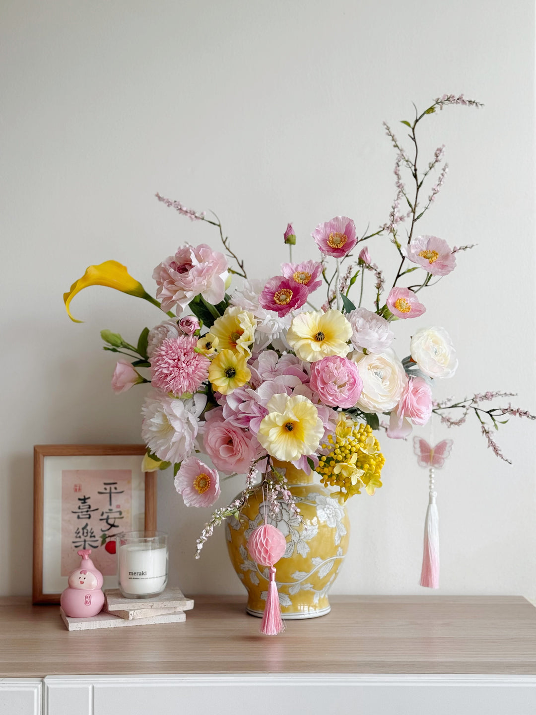 迎春纳福 Spring Blessings Bloom In The Vase (1-sided)