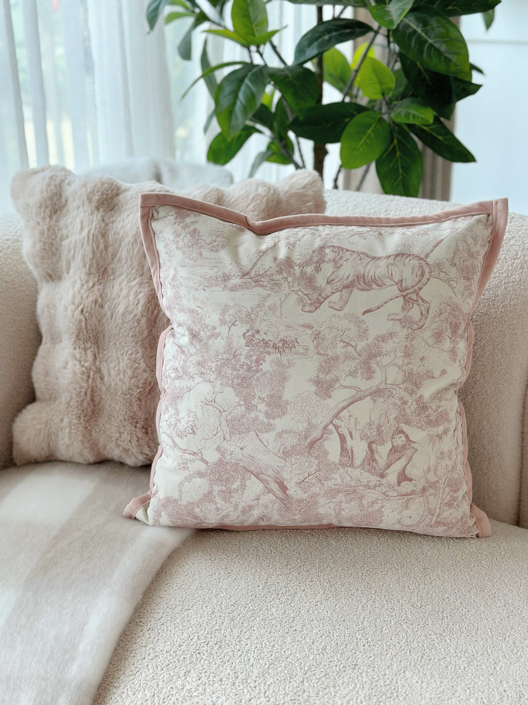 Wild Toile Forest Cushion Cover