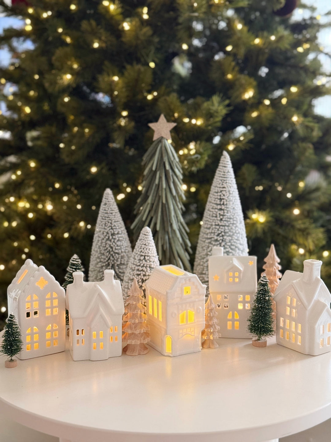 Twinkle Lane Porcelain Tealight House Collection (5 options)