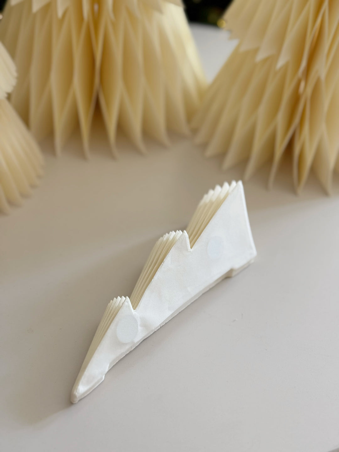 Cream Yellow Serenity Magnetic Paper Trees (set of 4)