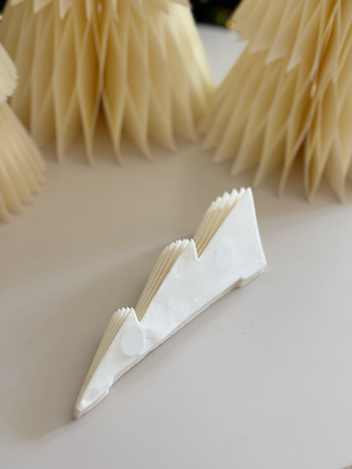 Cream Yellow Serenity Magnetic Paper Trees (set of 4)