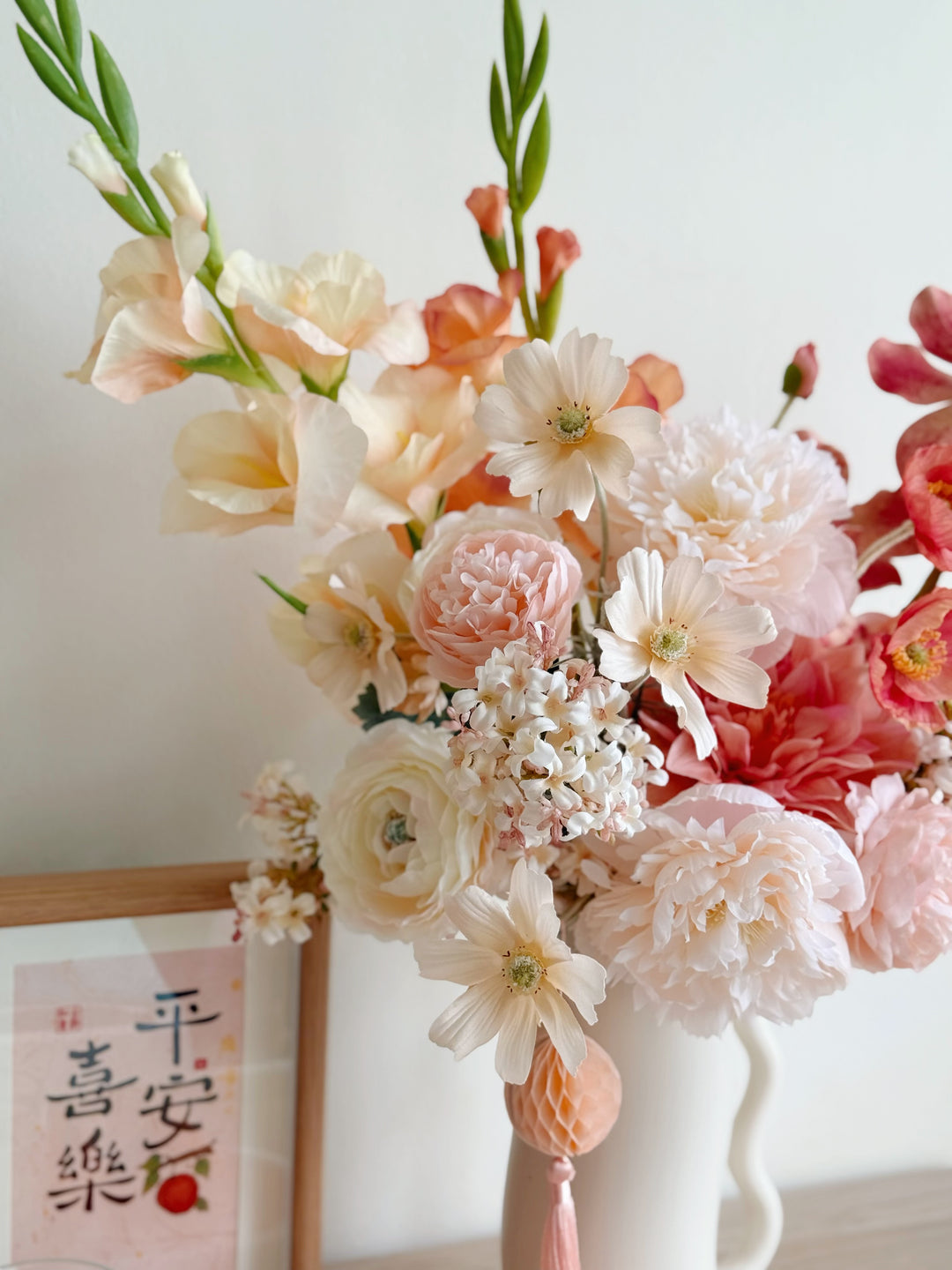 好事发生 Joyful Blessings Bloom In The Vase (1-sided)