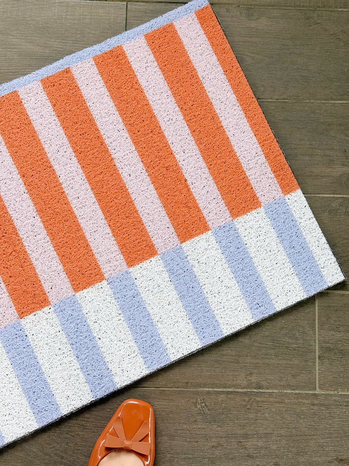 Sunny Stripes Door Mat