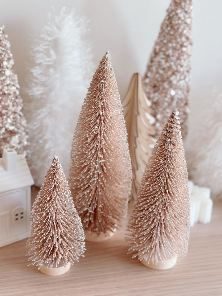 PRE-ORDER (15-21 Oct): Snowy Effect Warm Brown Christmas Tree (set of 3)