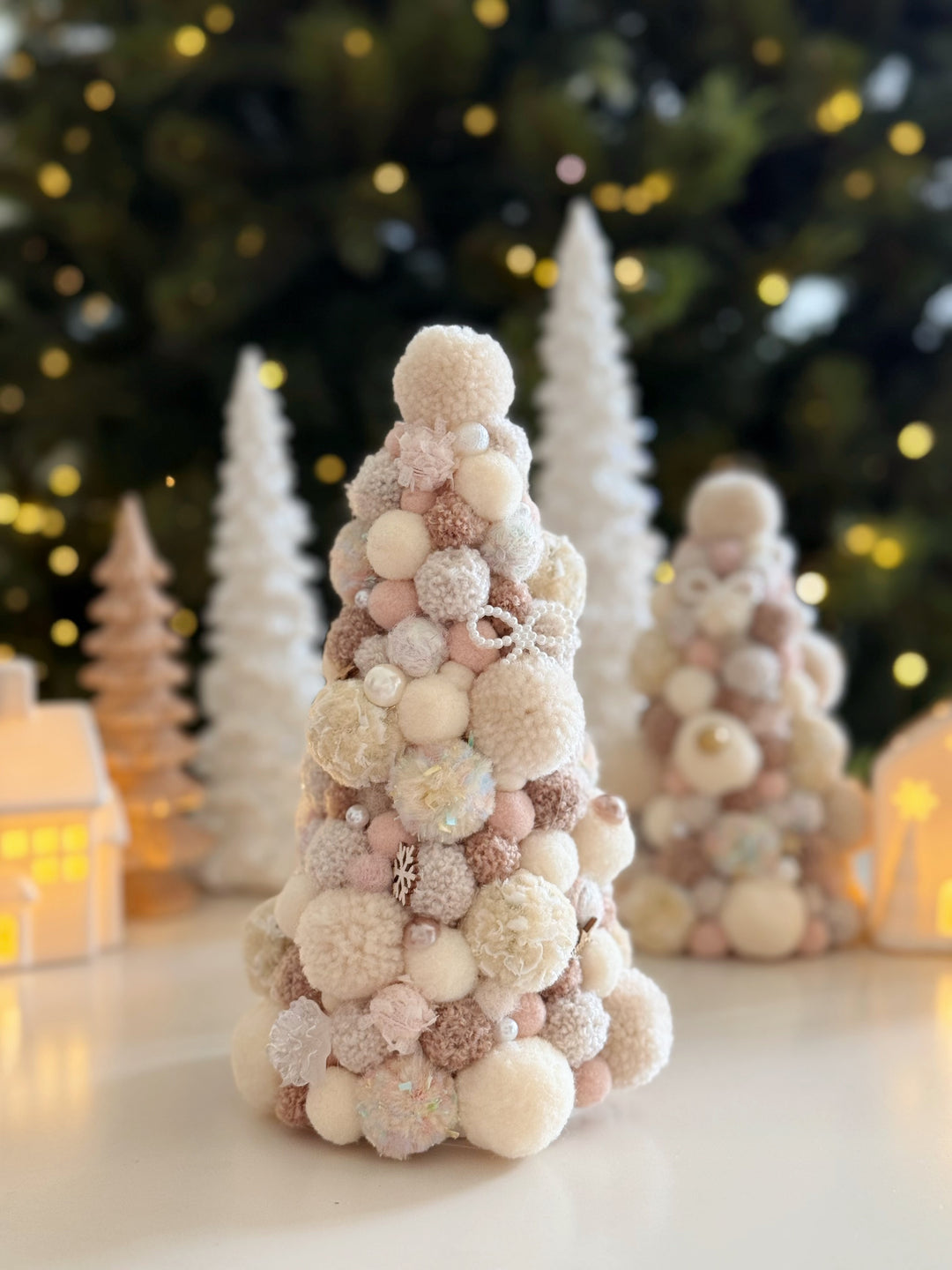 Marshmallow Wishes Handmade Pom Pom Tree (2 options)