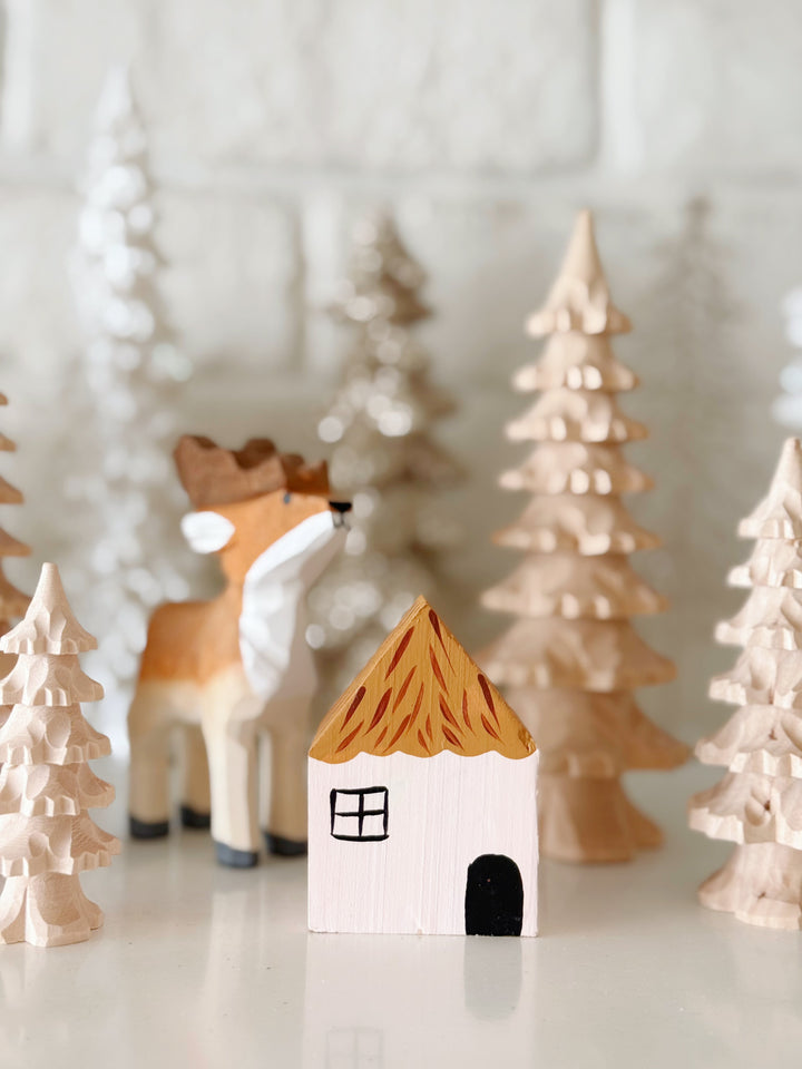 Woodland Story Hand-Carved Wooden Decor (4 options)