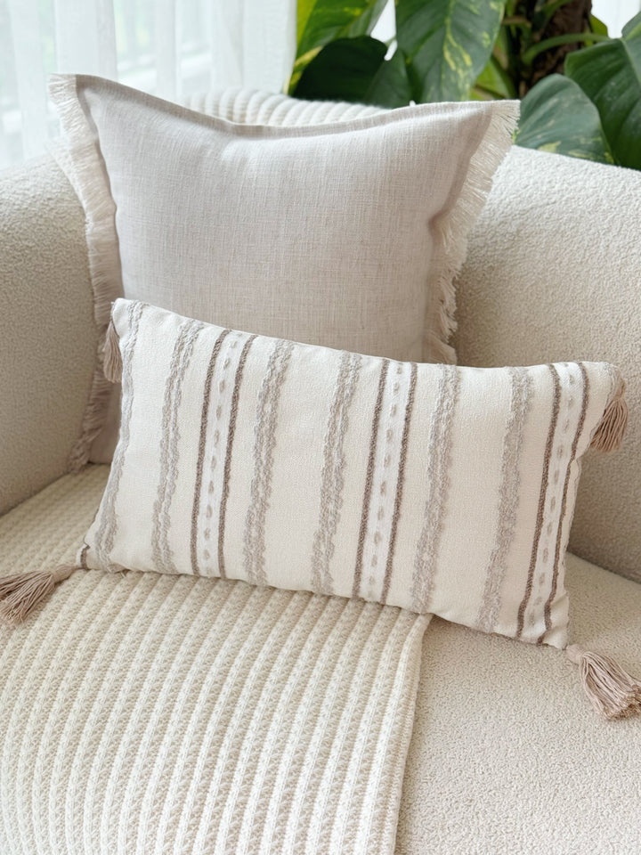 Sandrift Tassel Stripe Waist Cushion Cover