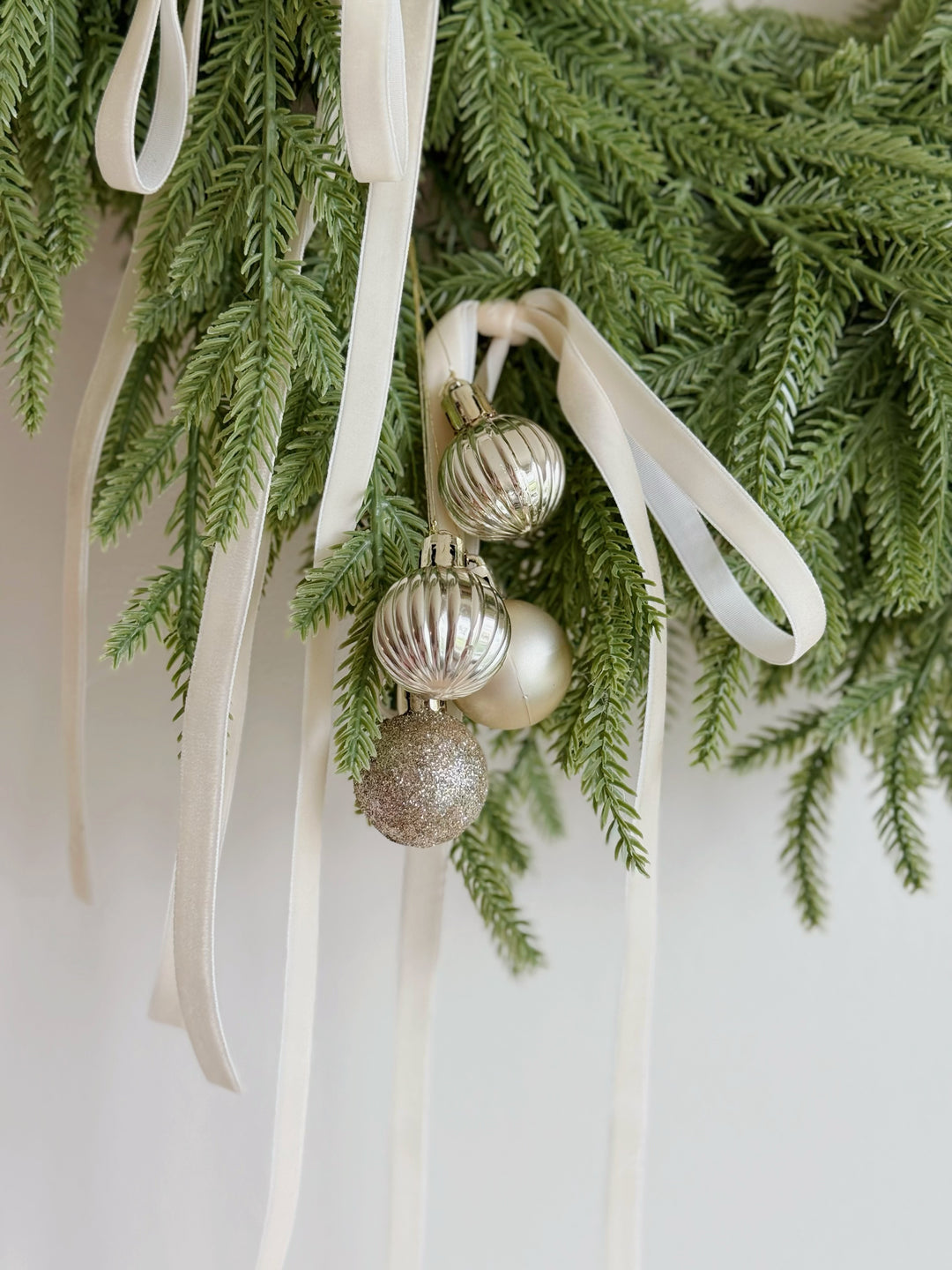 MADE-TO-ORDER: Evergreen Pearl Wreath