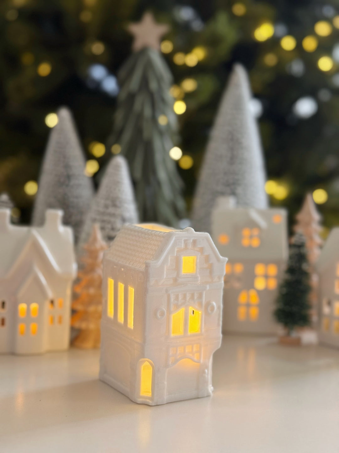 Twinkle Lane Porcelain Tealight House Collection (5 options)