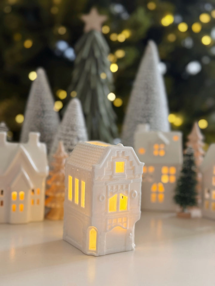 Twinkle Lane Porcelain Tealight House Collection (5 options)