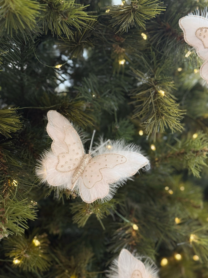Whispering Wings Ornament Clip – Champagne (set of 3)