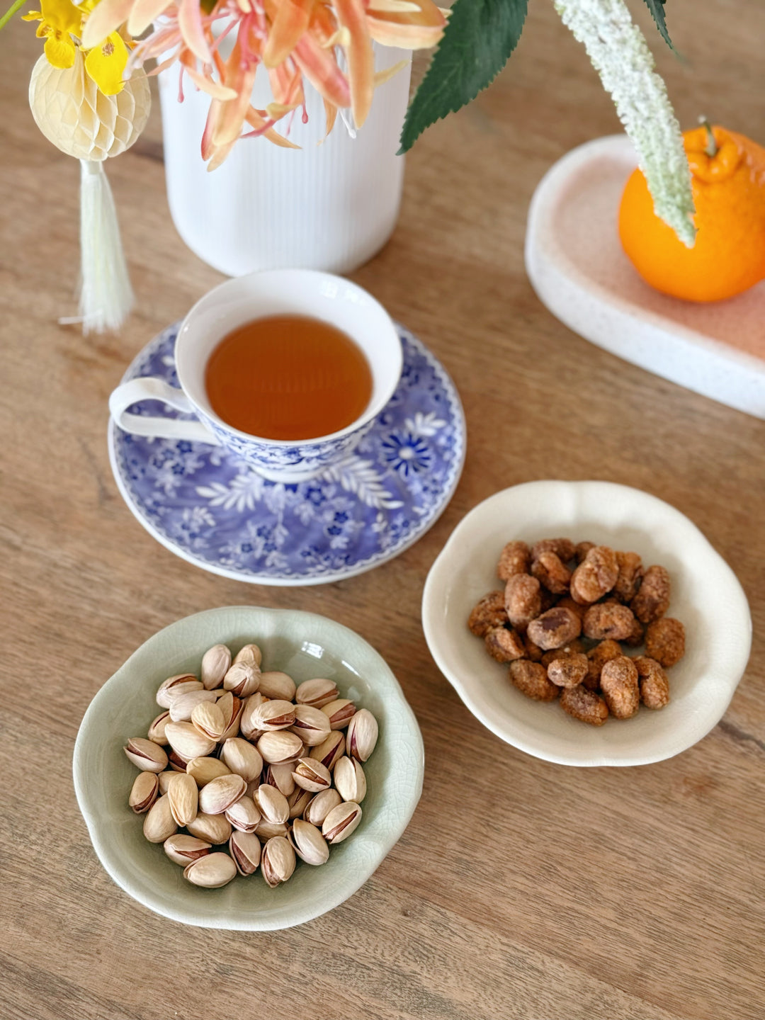 Crackle Glaze Mini Pedestal Dishes (2 colours)