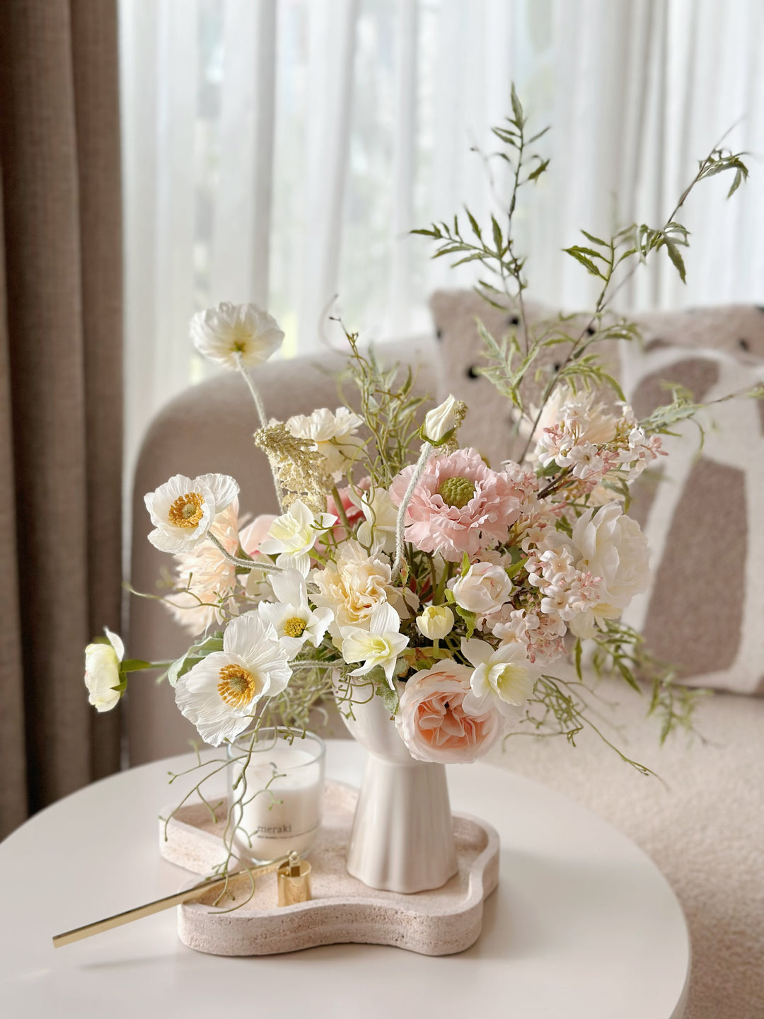Whispering Petals In Vase (2-sided)