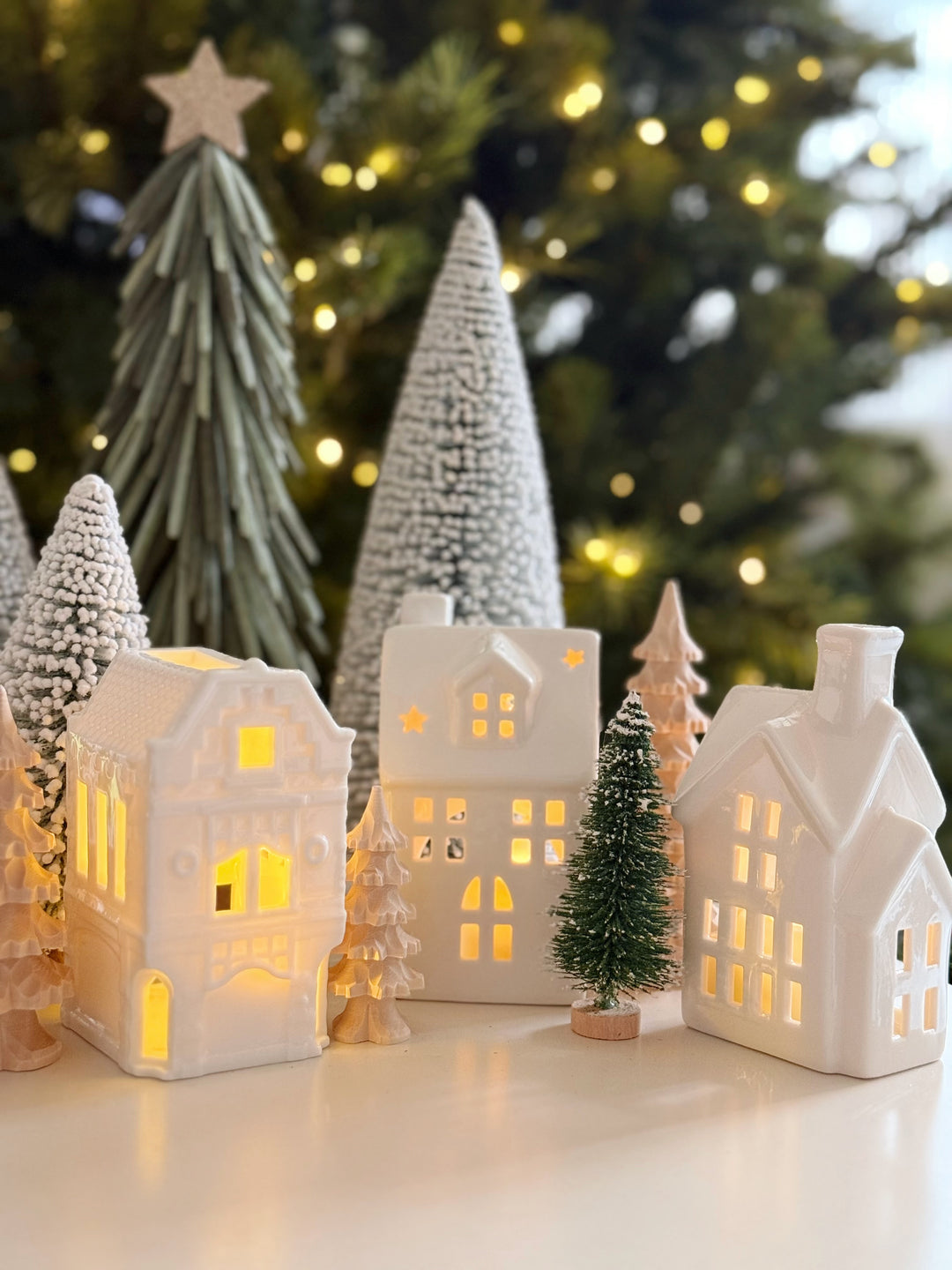 Twinkle Lane Porcelain Tealight House Collection (5 options)