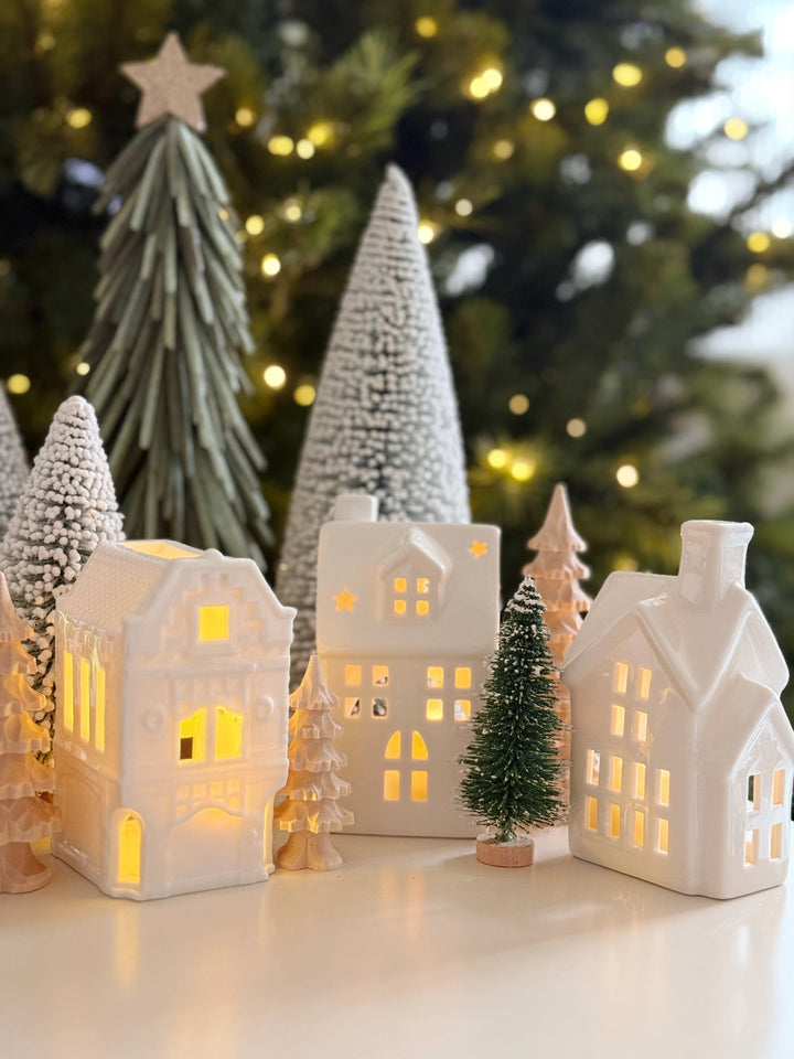 Twinkle Lane Porcelain Tealight House Collection (5 options)