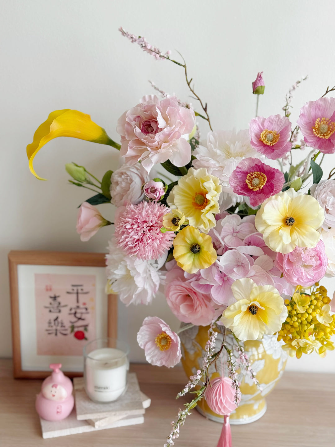 迎春纳福 Spring Blessings Bloom In The Vase (1-sided)