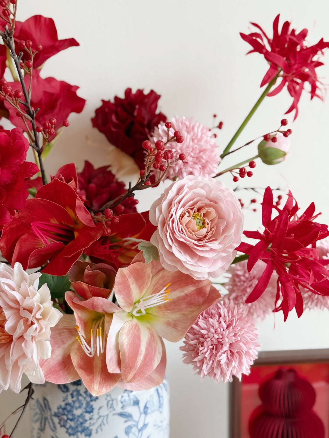 富贵吉祥 Noble Blessings Floral In The Vase (1-sided)