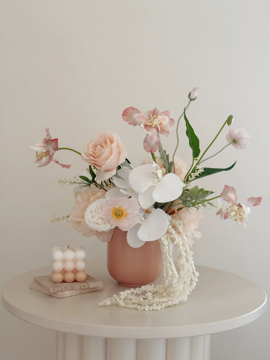 Peach Blush Garden Bloom in the Pot (2-sided)
