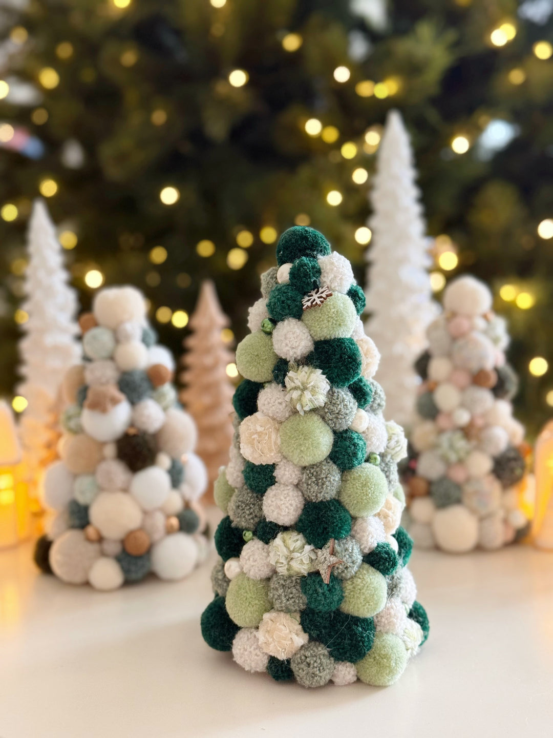 Mistletoe Dreams Handmade Pom Pom Tree (3 options)