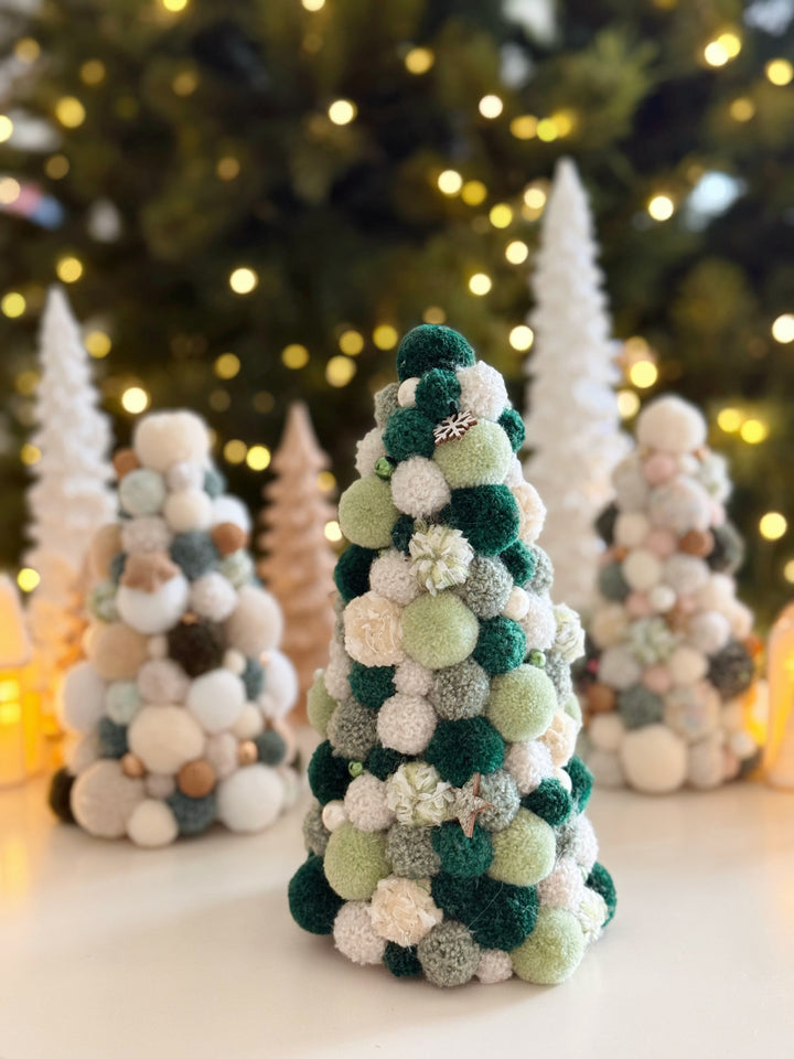 Mistletoe Dreams Handmade Pom Pom Tree (3 options)
