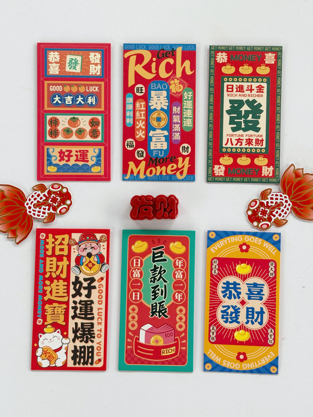 Fortune Everywhere Red Packet Set (Set of 6)