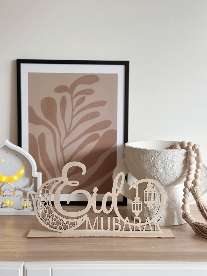 Eid Crescent Tabletop Decor