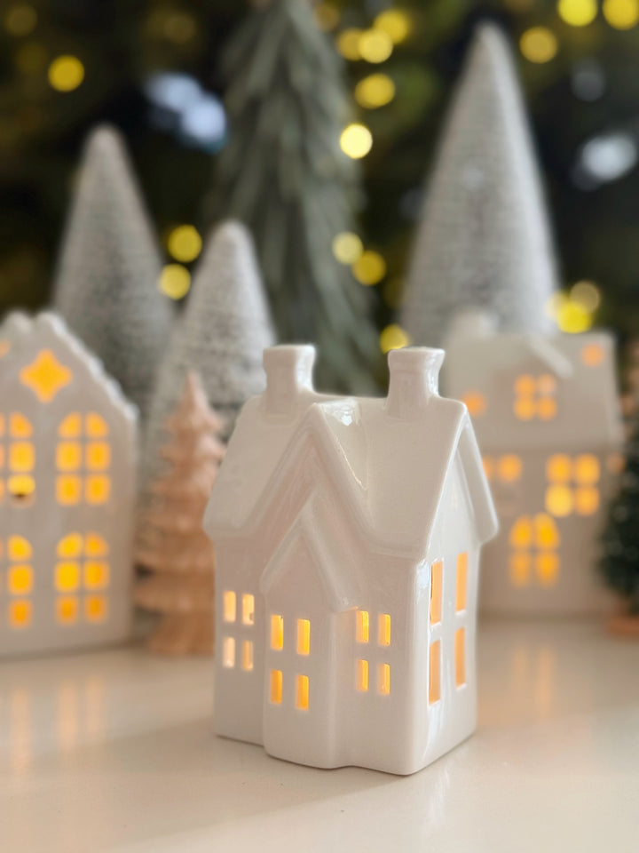 Twinkle Lane Porcelain Tealight House Collection (5 options)