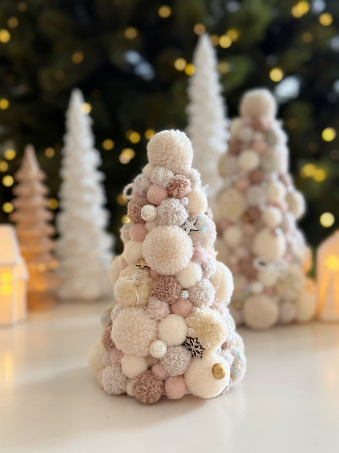 Marshmallow Wishes Handmade Pom Pom Tree (2 options)